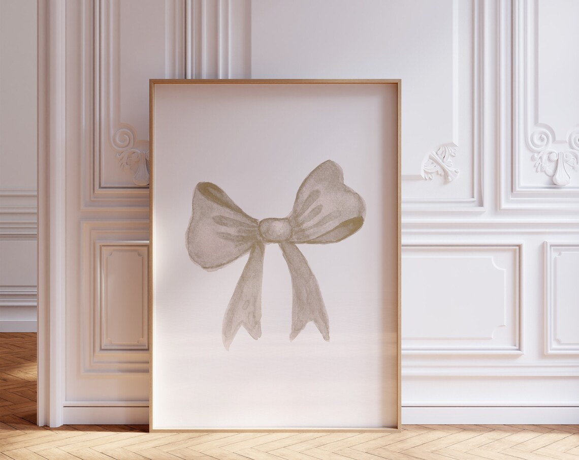 Bow Wall Art Trendy Aesthetic Poster Print