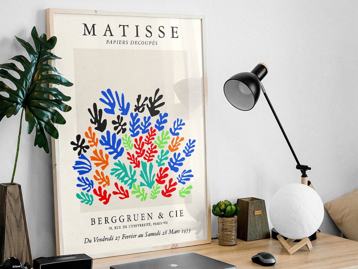 Henri Matisse La Gerbe Papiers Decoupes 1953 Paris Exhibition Poster - Image 3