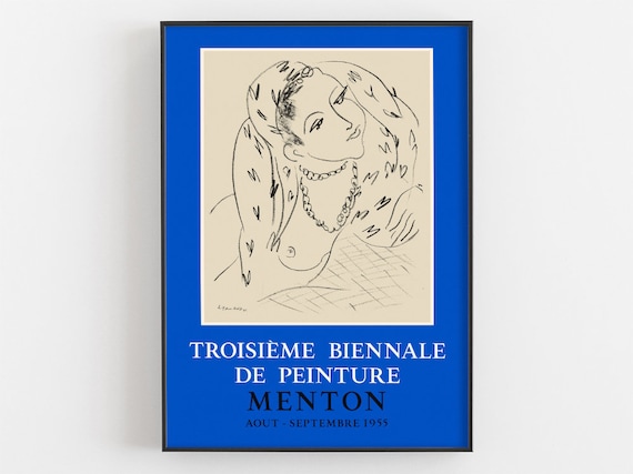 Henri Matisse Troisieme Biennale Menton 1955 Exhibition Poster