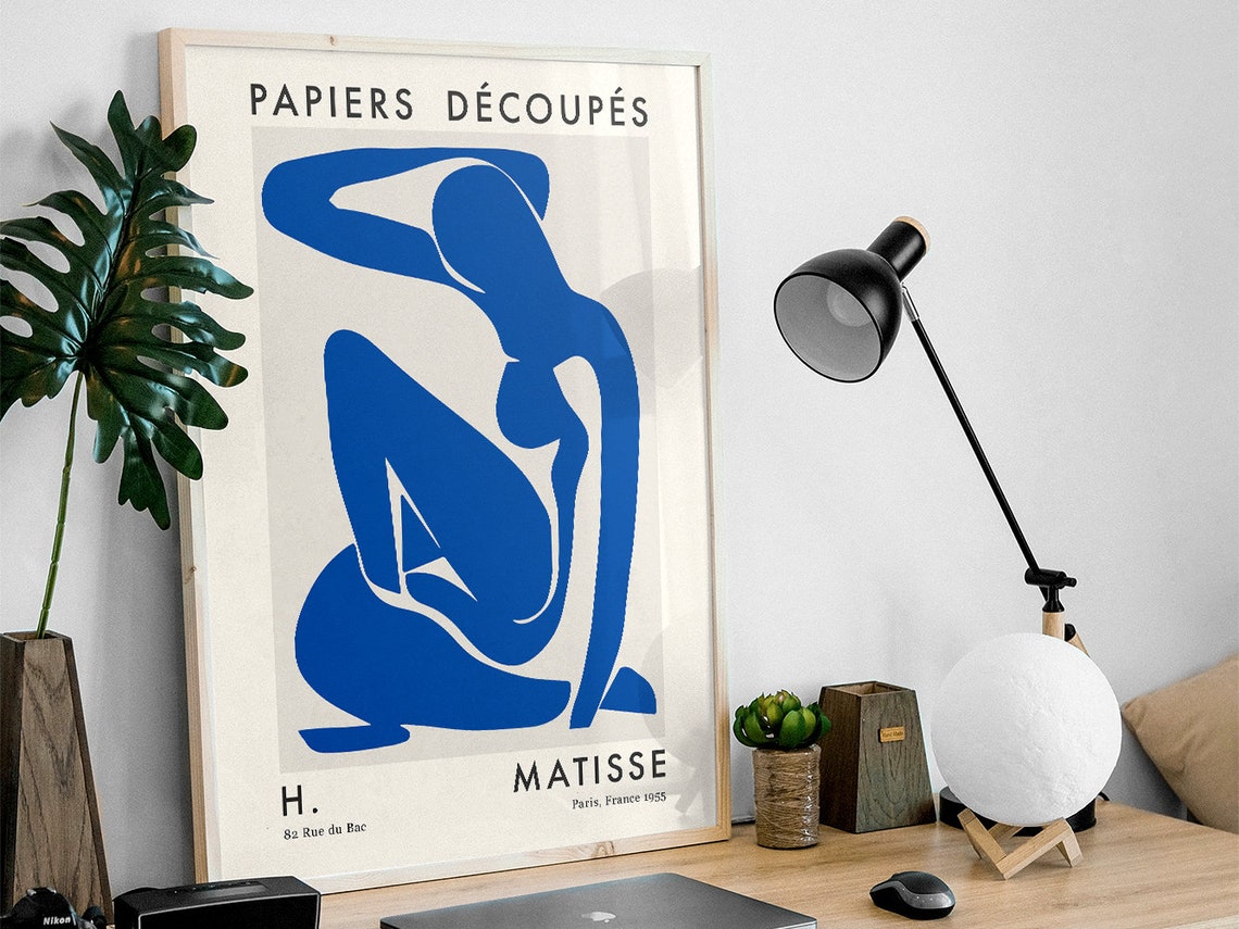 Henri Matisse Blue Nude Cutout Papiers Decoupes Paris 1955 Poster - Image 3