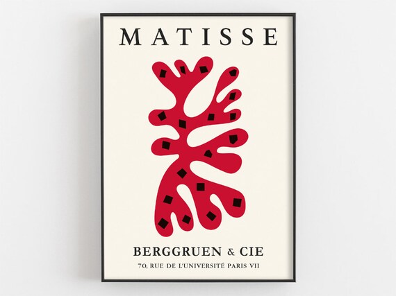 Henri Matisse Papiers Dcoups Nature Artwork Berggruen Et Cie Exhibition Poster Leaf Drawing Museum Wall Art Cut Outs Print Gifts