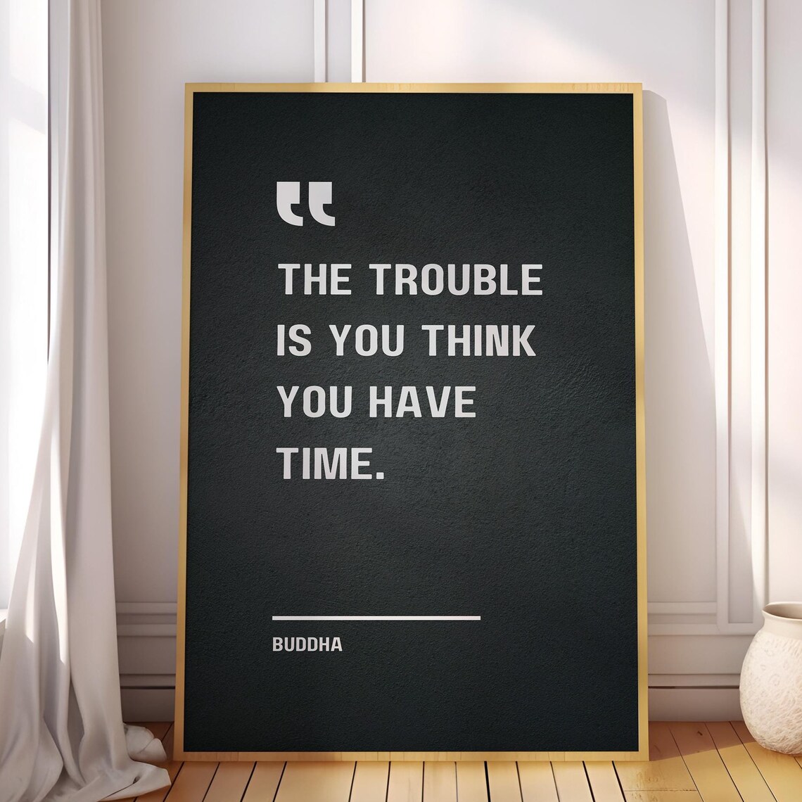 Buddha Quote Poster Print, Inspirational Wall Decor