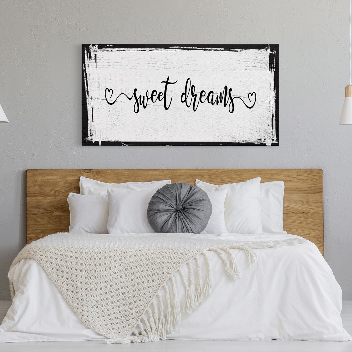 Sweet Dreams Bedroom Sign, Master Bedroom Wall Art Print - Image 5