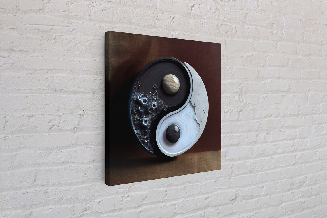 3D Yin And Yang Zen Art Print, Wall Decor - Image 5