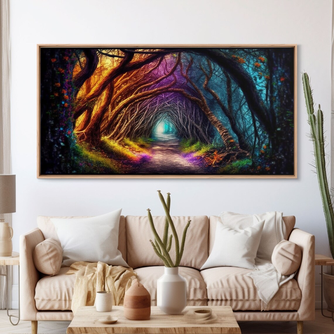 Secret Path Fantasy Forest Landscape Art Print - Image 3