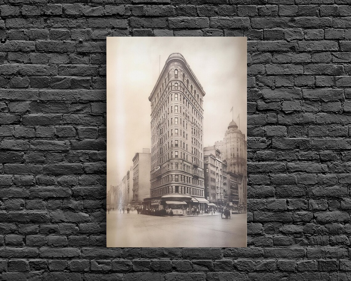 Flat Iron New York City Art Print, Charcoal Drawing - Image 6