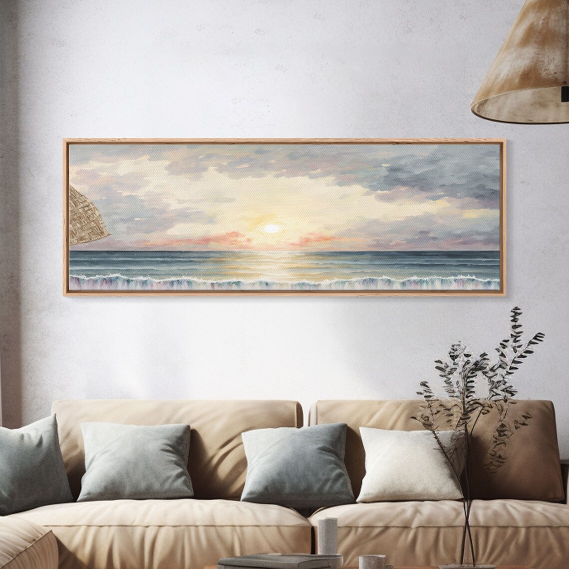 Whimsical Beach Watercolor Art Print, Lakehouse - Image 4