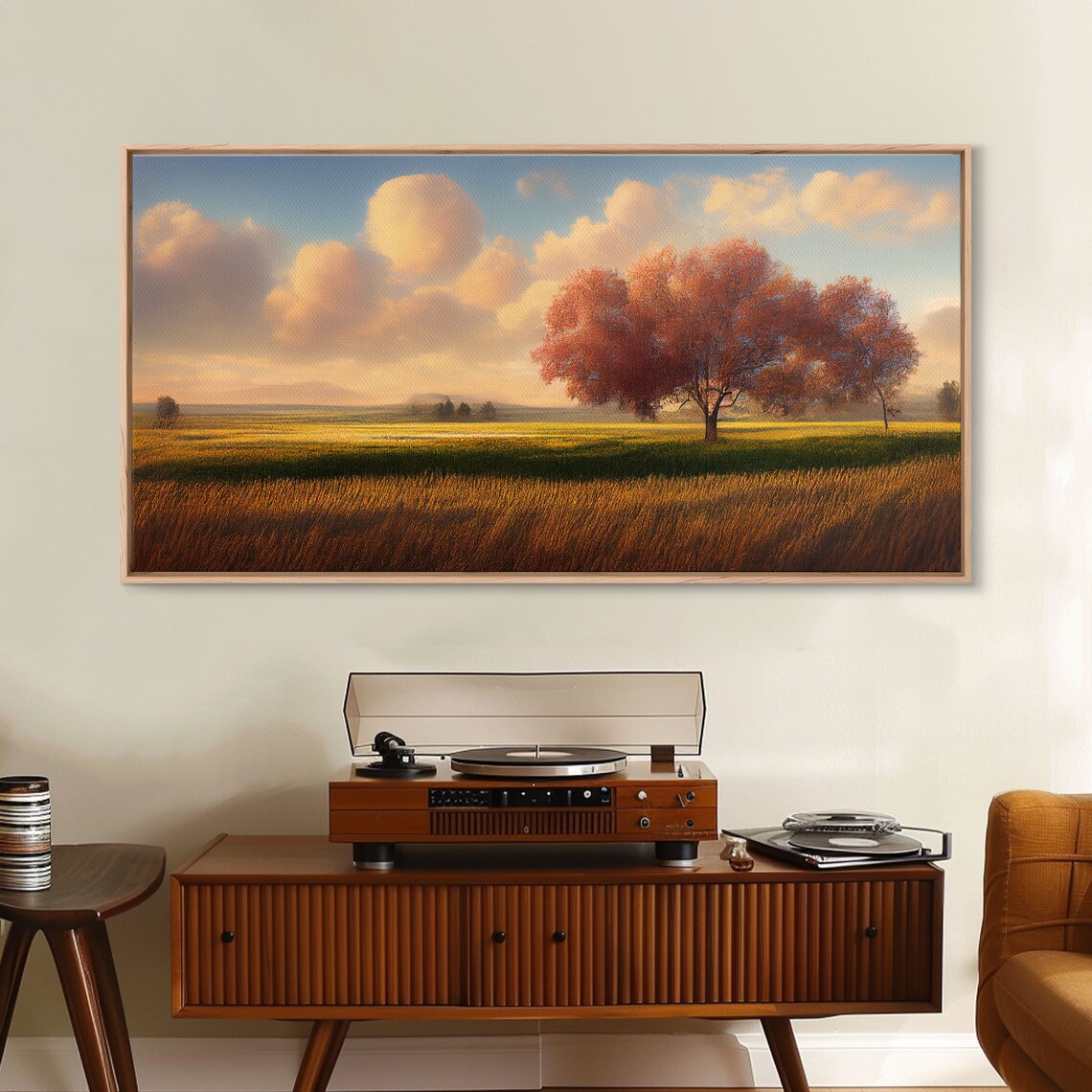 Lone Tree Texas Field, Texan Prairie Landscape - Image 5