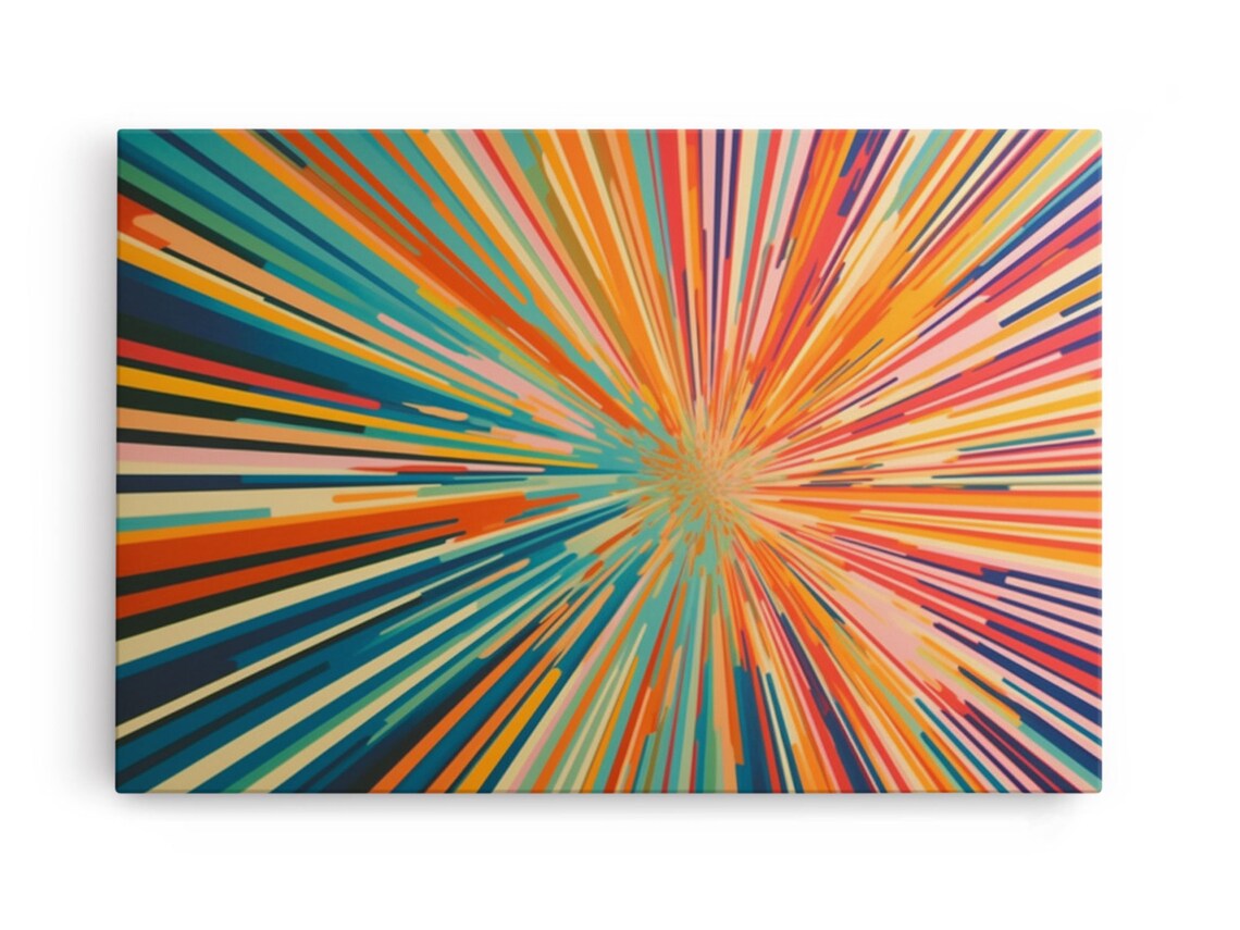 Light Speed Tunnel Mid-Century Modern Art Print - Image 6