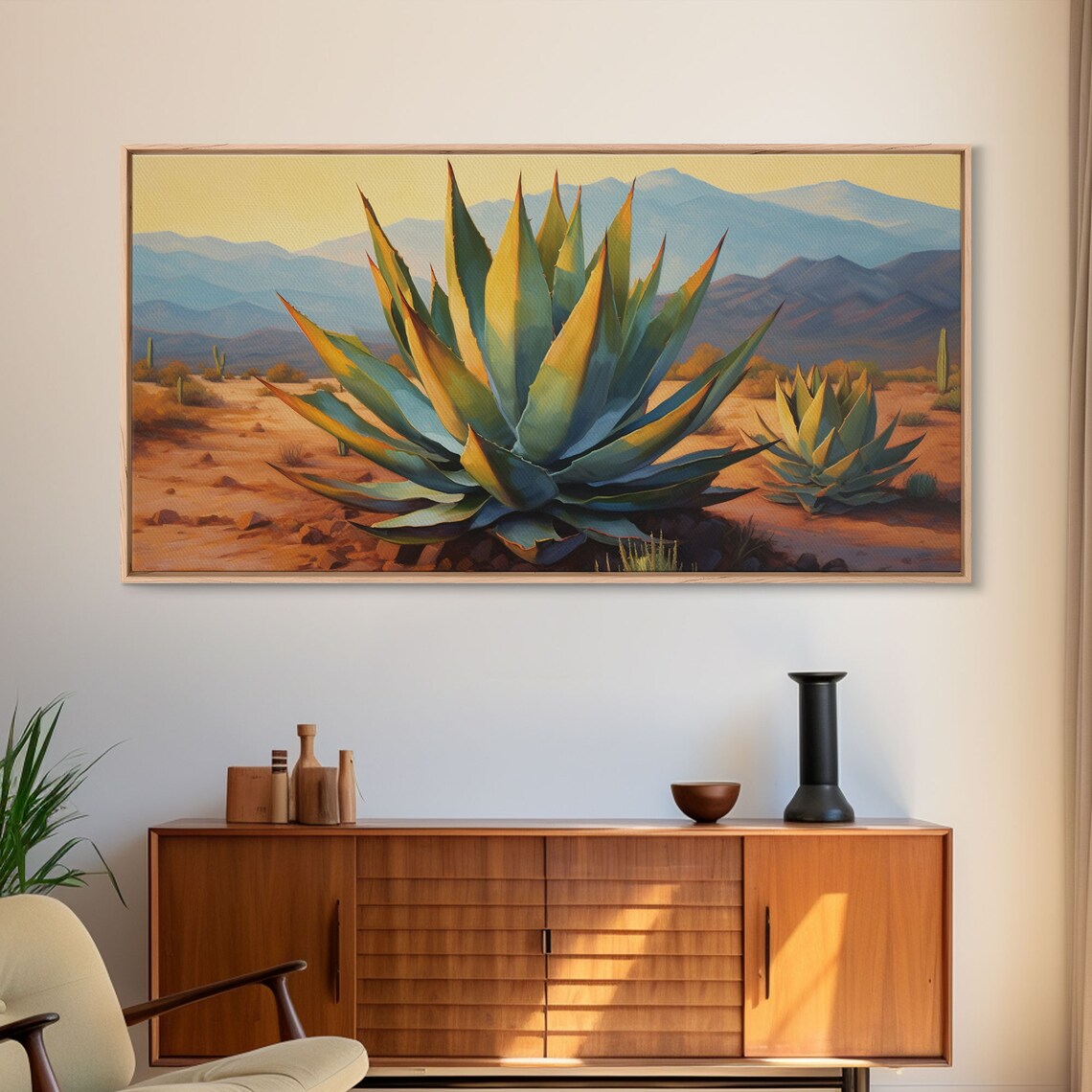 Agave Desert Southwestern Landscape Art Print