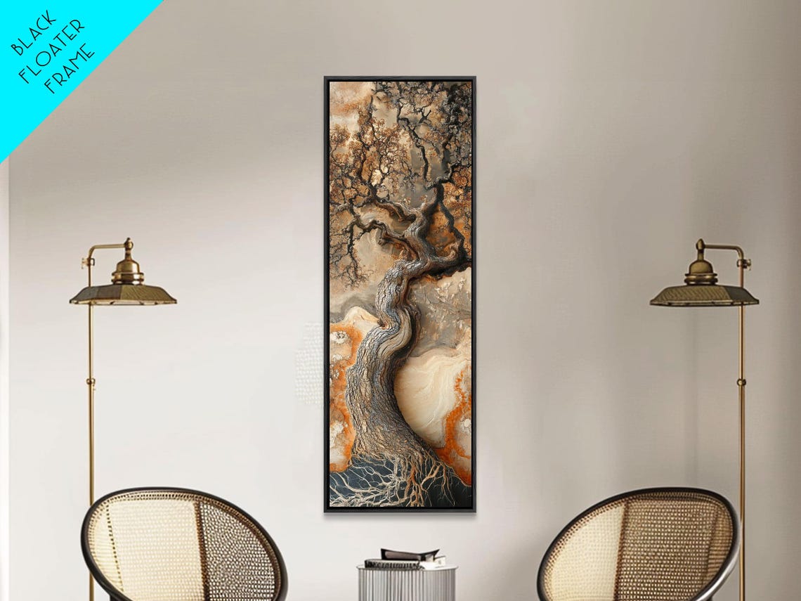 Gnarled Ancient Tree Textured Bark Autumn Rust Rustic Wall Poster - Image 6