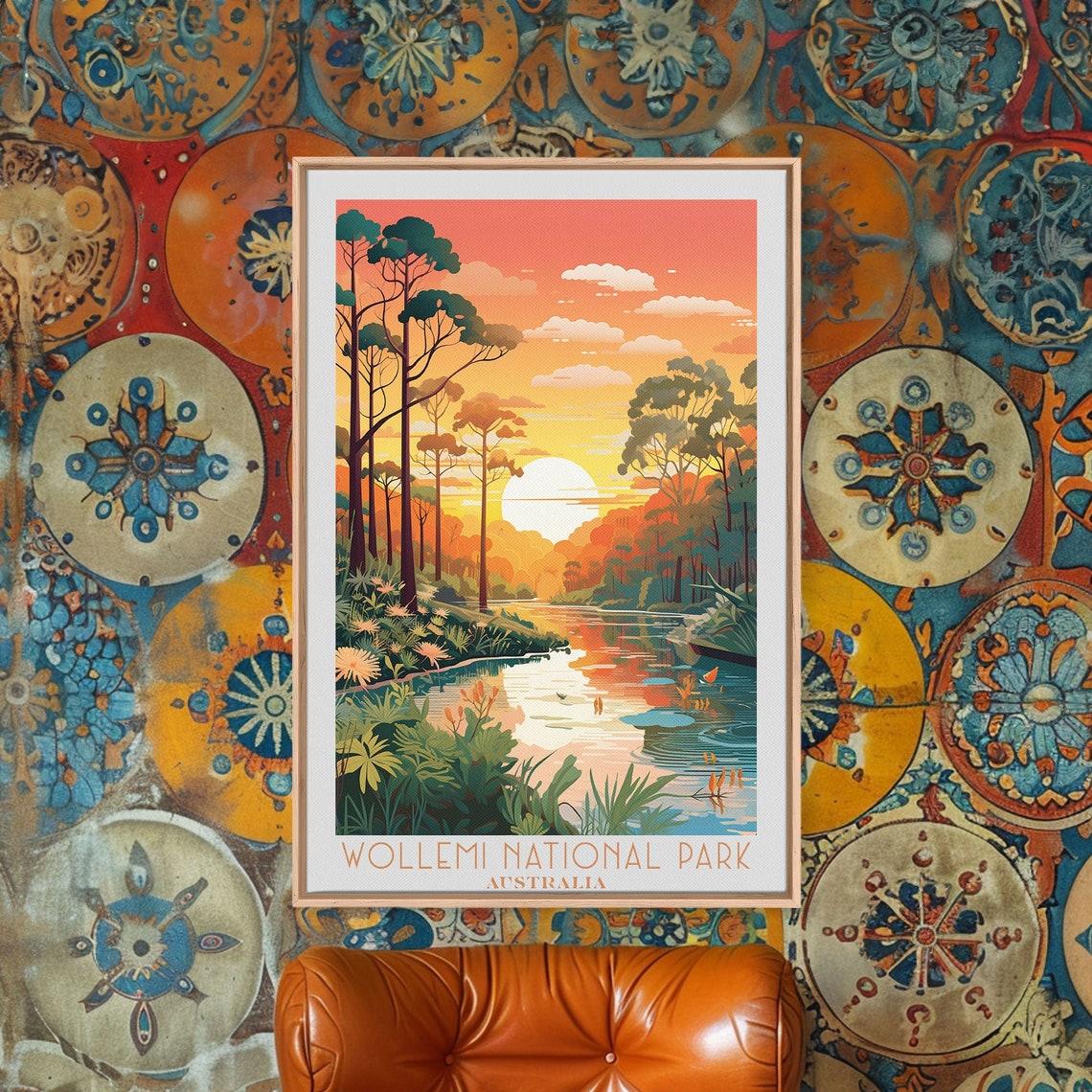 Wollemi National Park Australia Sunset River Forest View Poster - Image 6