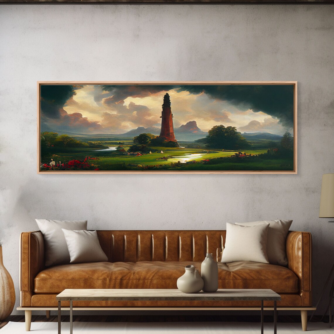 Dark Tower Panoramic Fantasy Concept Art Print