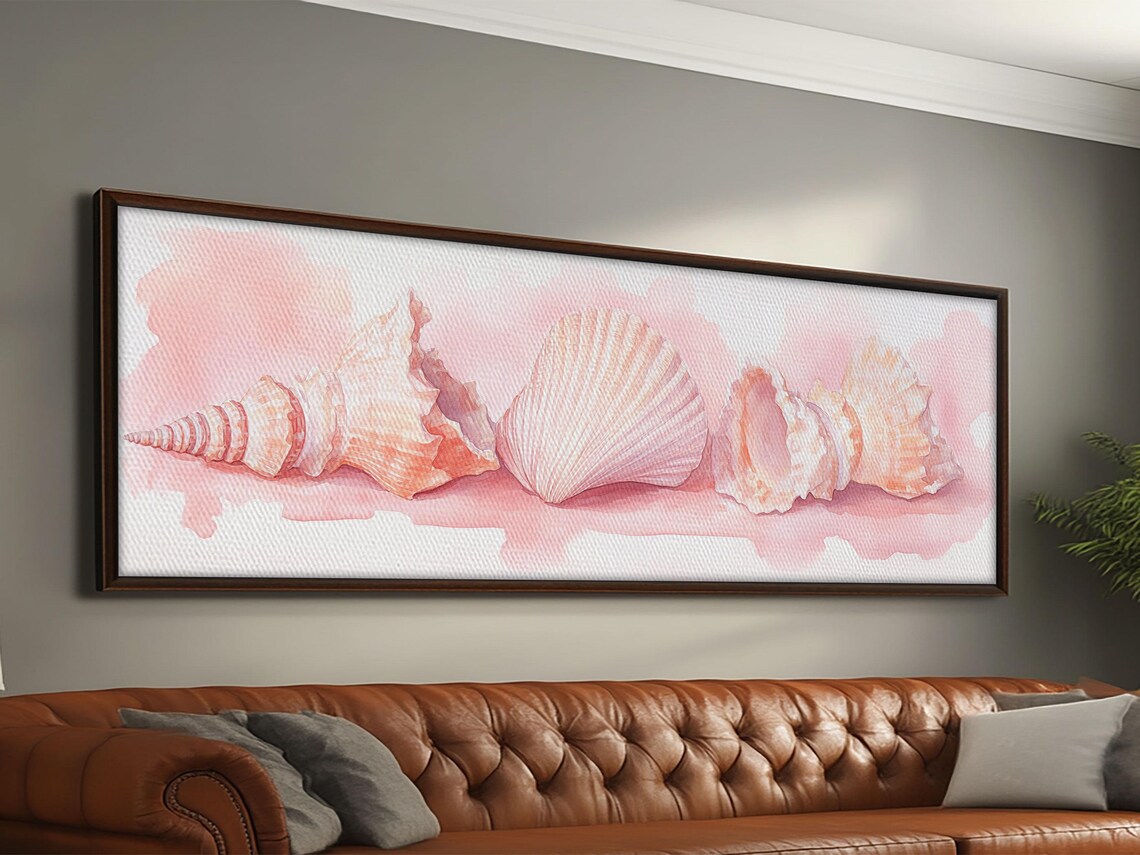 Shell Painting, Coastal Nautical Decor Idea - Image 4