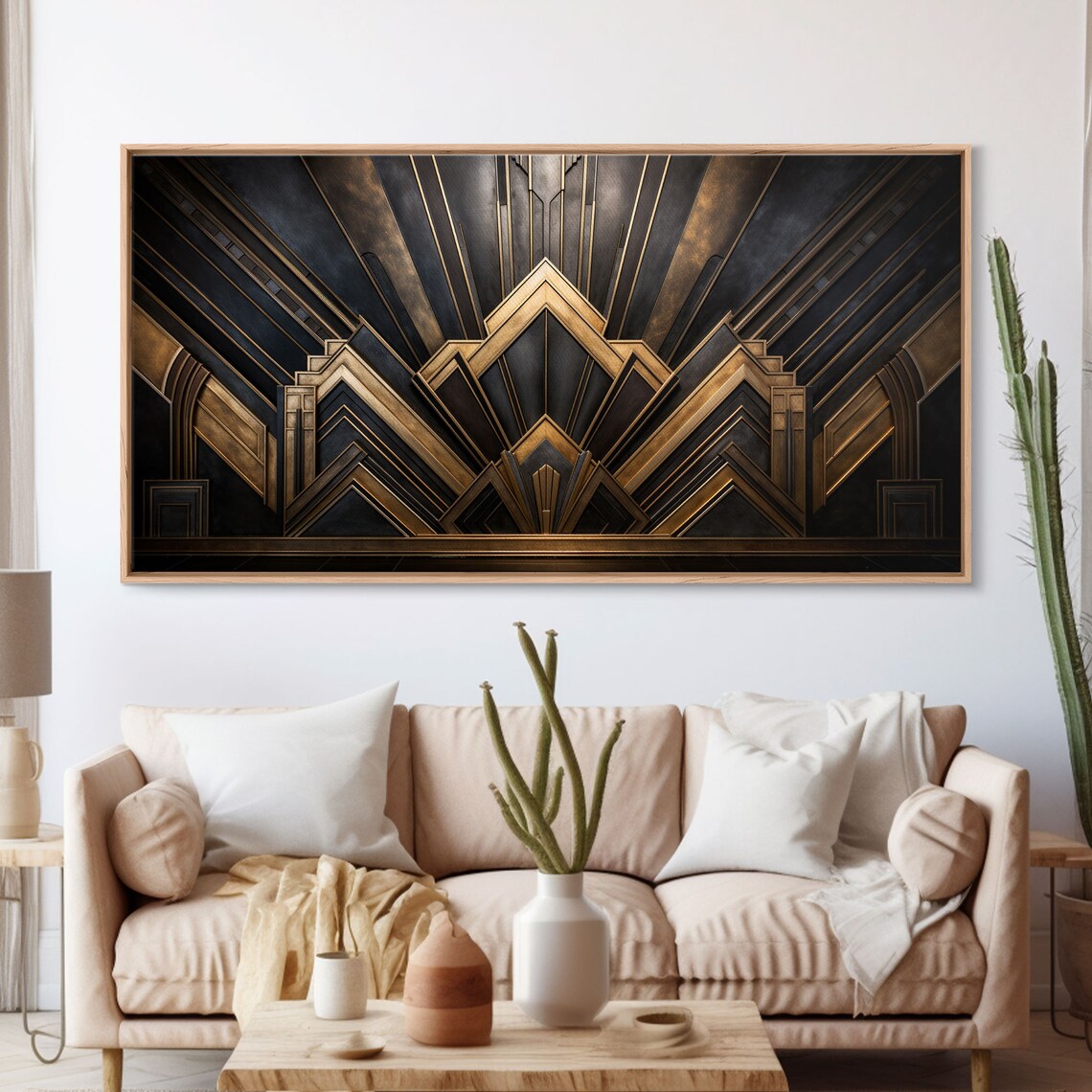 Black And Gold Art Deco Art Print, 1920s Retro Style - Image 3