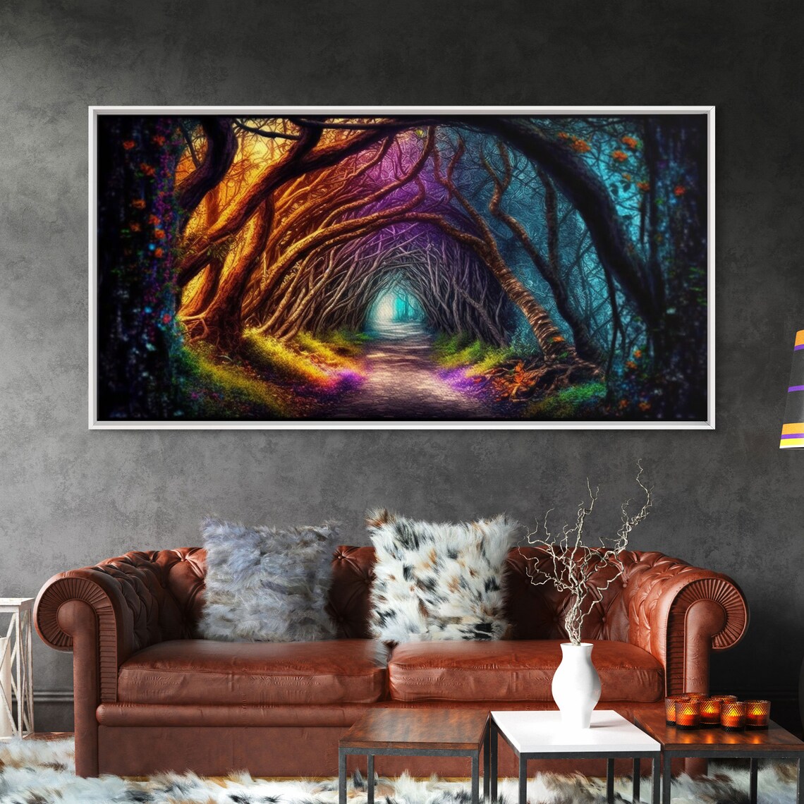 Secret Path Fantasy Forest Landscape Art Print