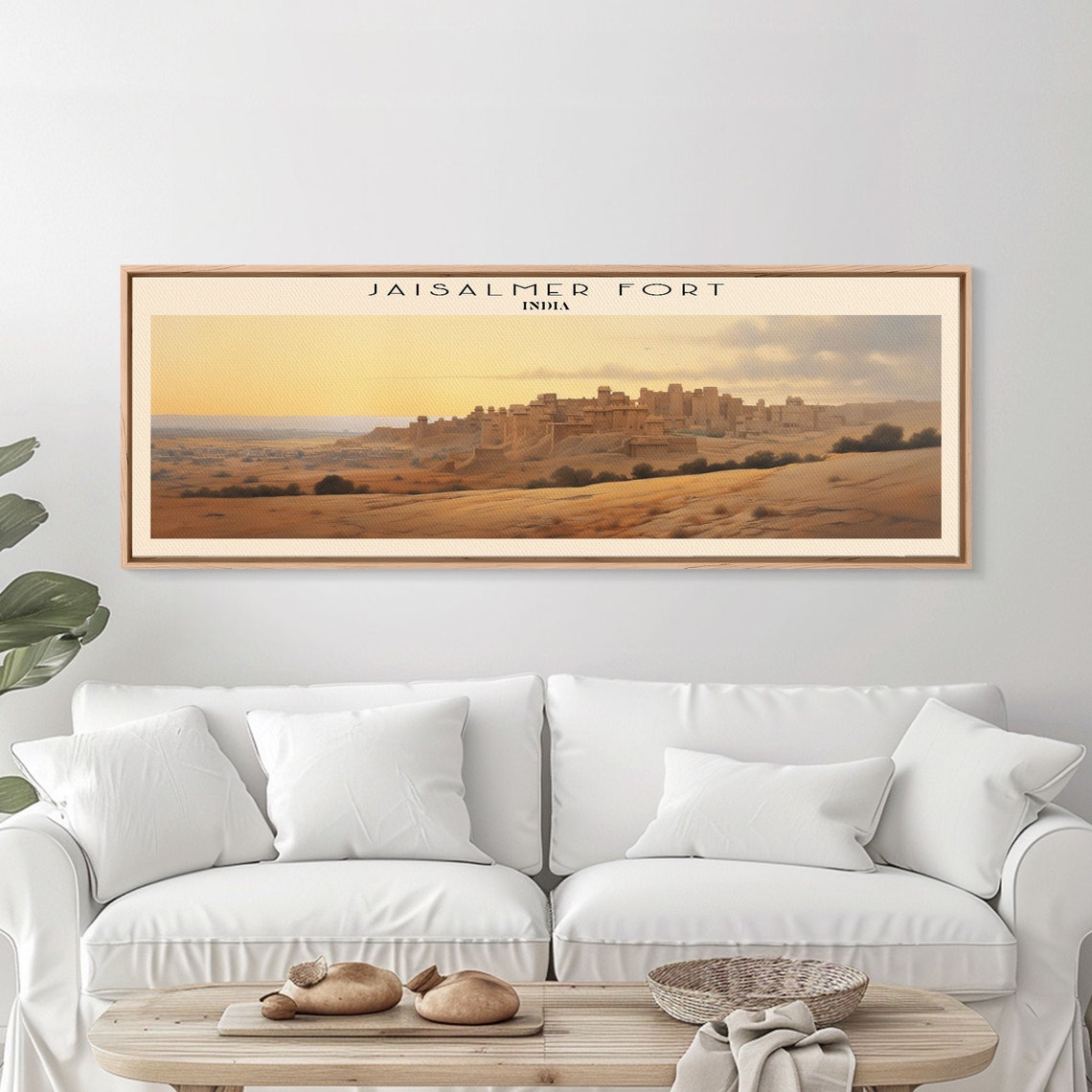 Jaisalmer Fort India Golden Desert Fort Sunset Panoramic Wall Poster - Image 6