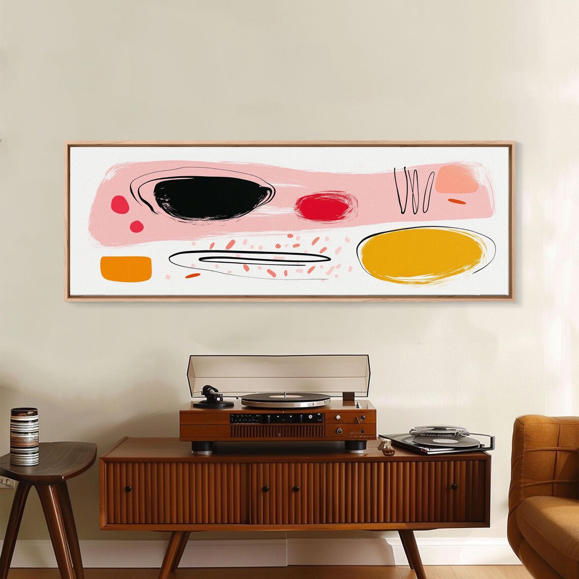 Meal For One Japanese Style Abstract Art Print - Image 6
