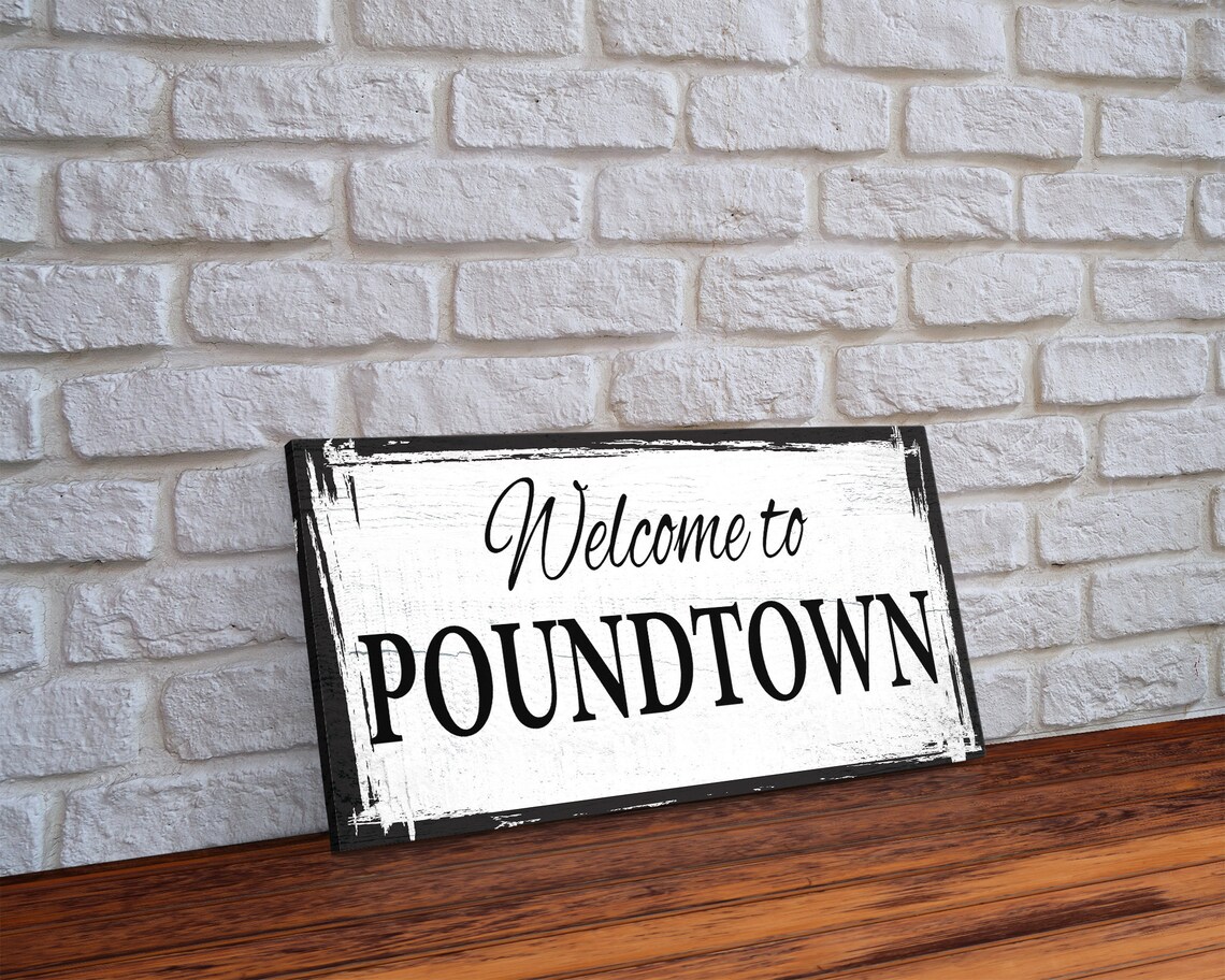Welcome to Poundtown Funny Housewarming Art Print - Image 4