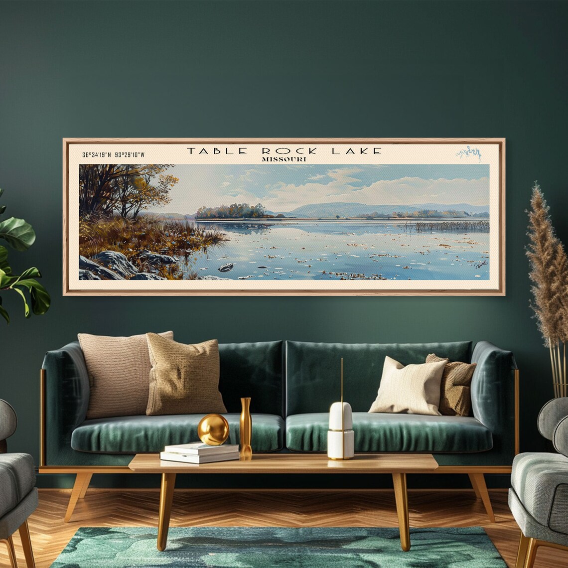 Table Rock Lake Missouri Travel Poster, Lake House Decor - Image 2