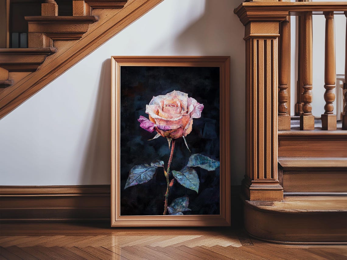 Rose Painting Print Flowers Still Life Roses Still Life Oil Painting Vintage Painting Vintage Decor Flowers Print Floral Wall Art - Image 5