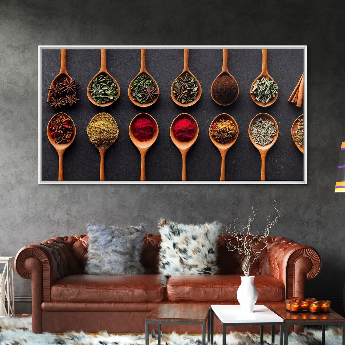 Herbs And Spices Modern Kitchen Wall Art Print