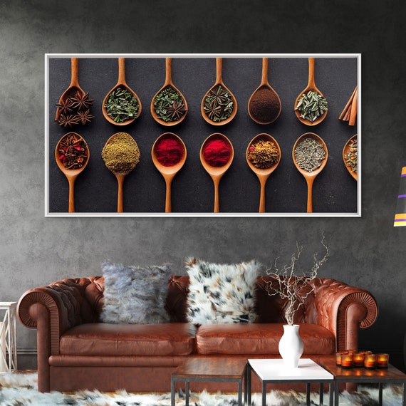 Herbs And Spices Modern Kitchen Wall Art Print