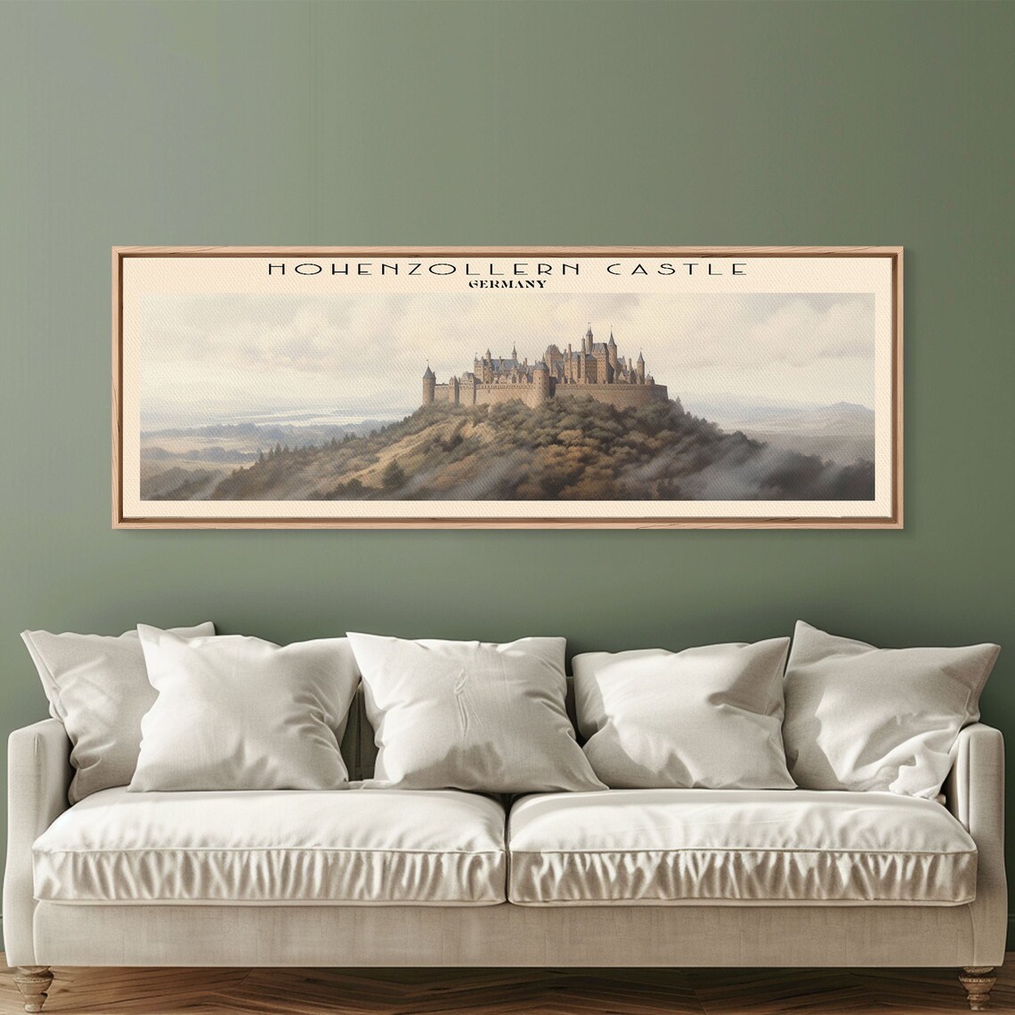 Hohenzollern Castle Germany Hilltop Fortress Valley View Travel Poster - Image 6