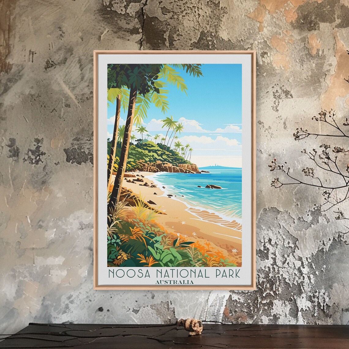 Noosa National Park Australia Palm Beach Turquoise Bay Travel Poster - Image 3