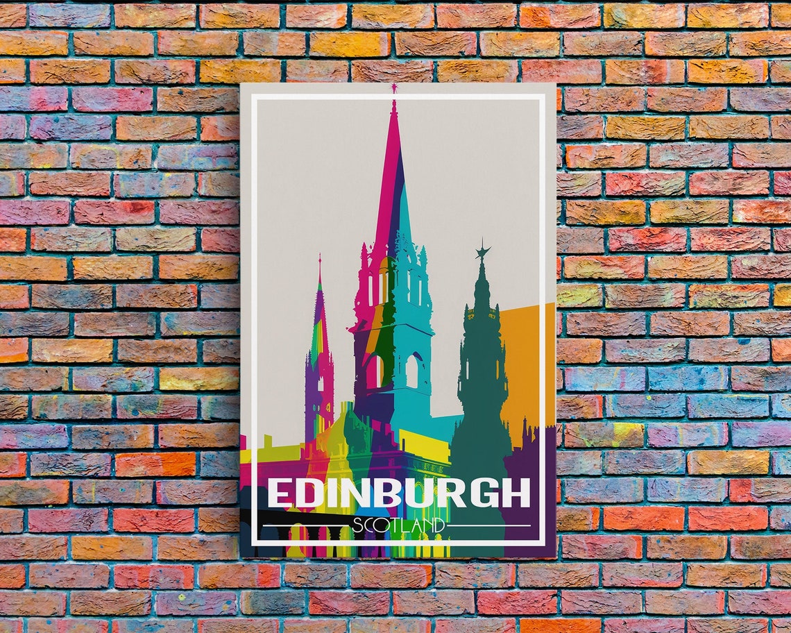 Edinburgh Travel Poster Europe Wall Art Scotland Art Print Travel Wall Print Travel Poster Travel Wall Art Wall Print - Image 6
