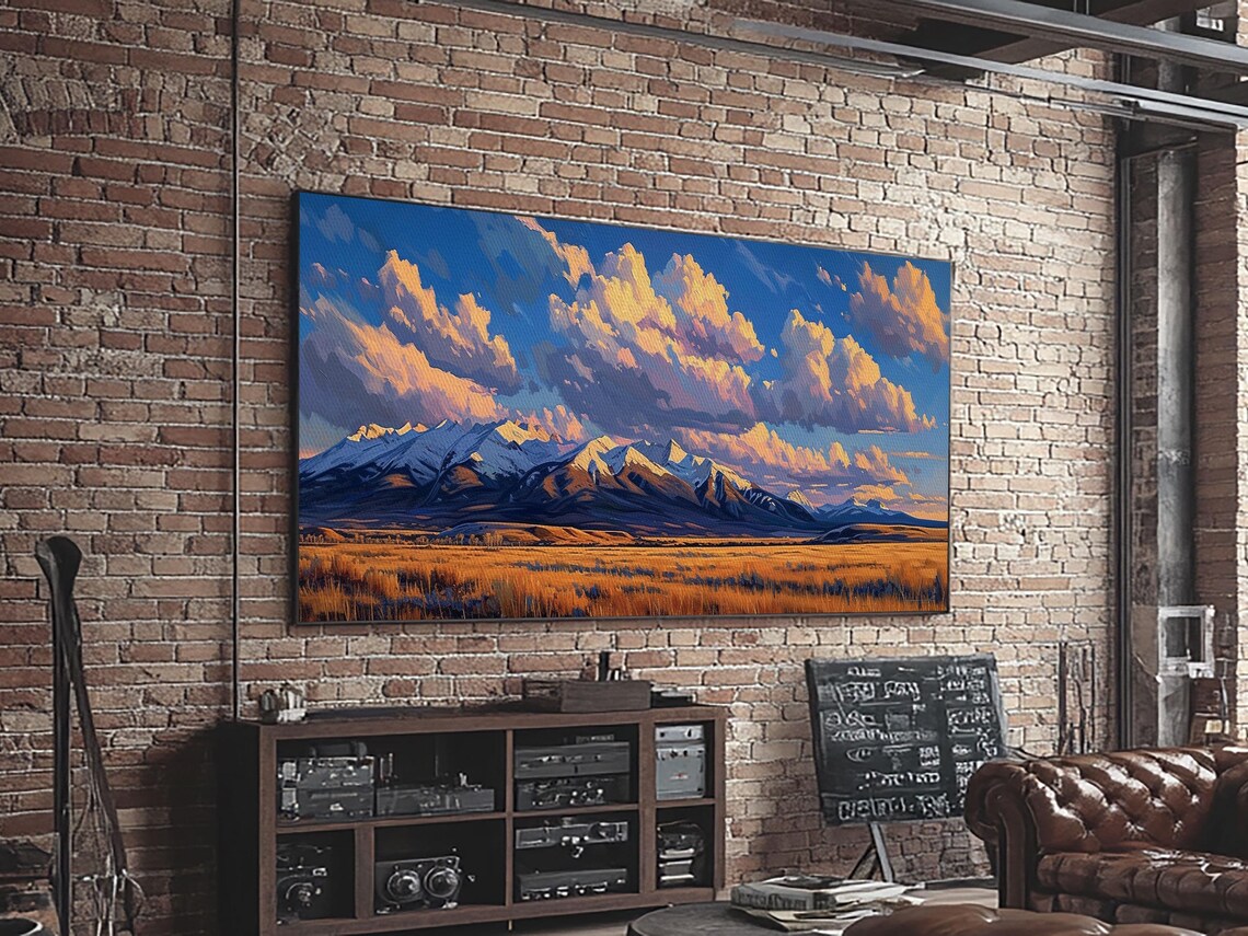 Sunset Over the Mountains, Panoramic Landscape - Image 2