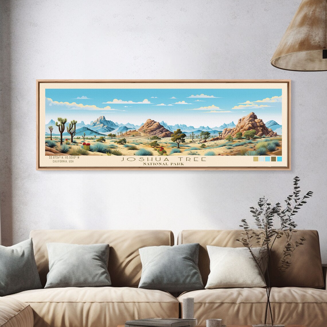 Joshua Tree National Park, Minimalist Travel Art Print - Image 4