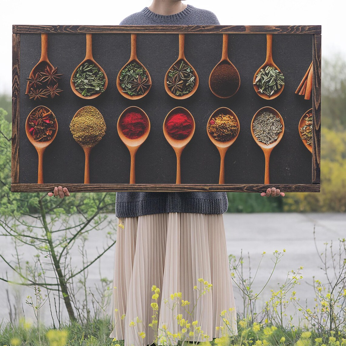 Herbs And Spices Kitchen Decor, Modern Art Print - Image 2