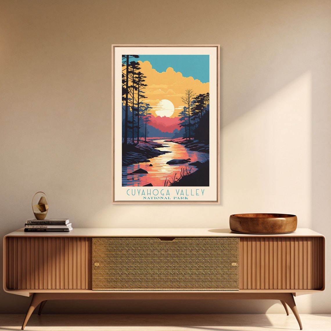 Cuyahoga Valley National Park Travel Poster Print Print Wall Art Ohio Travel Art Midcentury Modern Travel Decor - Image 3