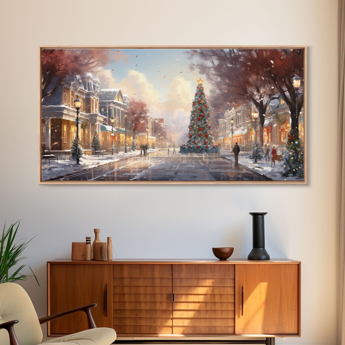 Vintage Christmas Winter Wonderland, Farmhouse Art Print - Image 6