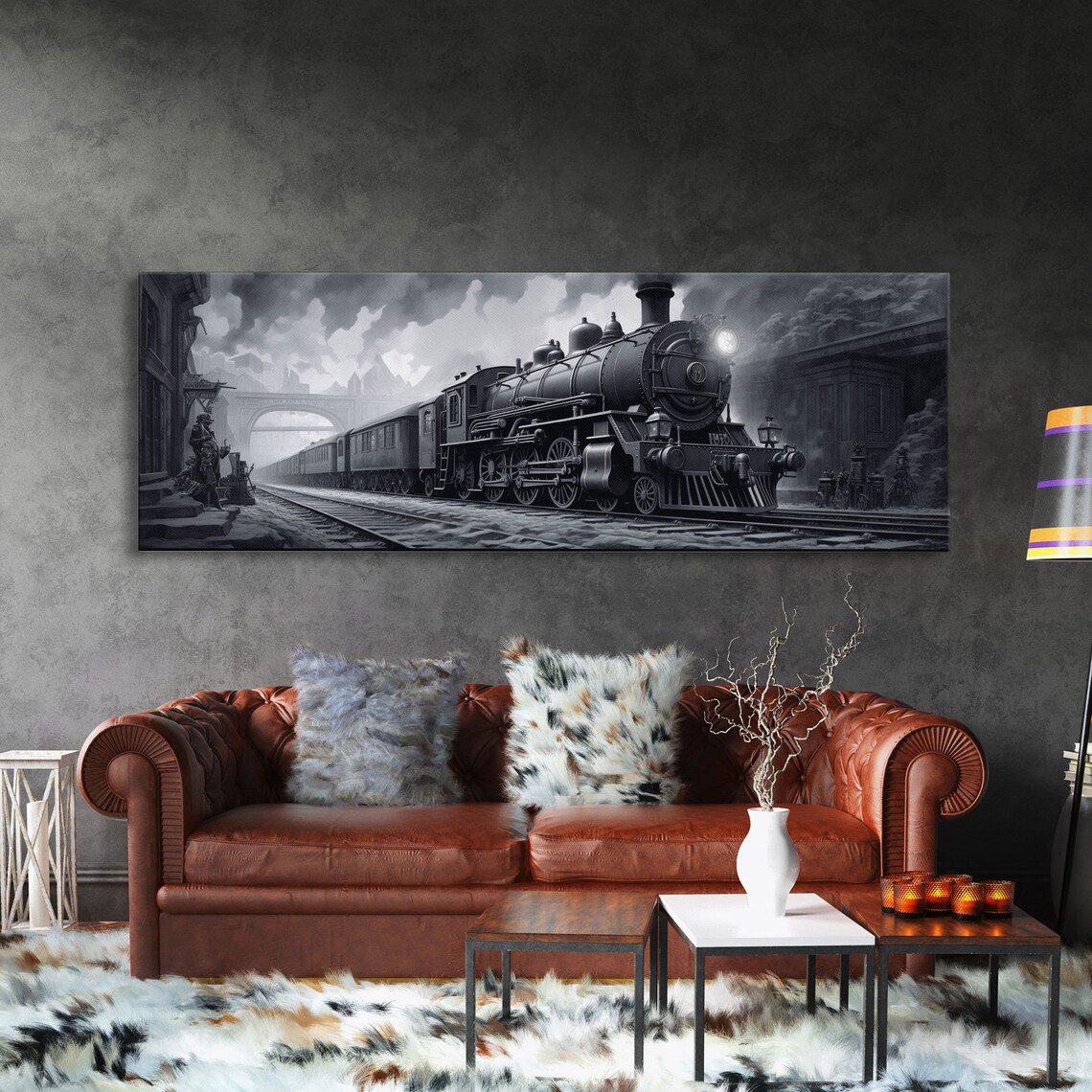 Steam Train Art Print, Industrial Train Decor - Image 3