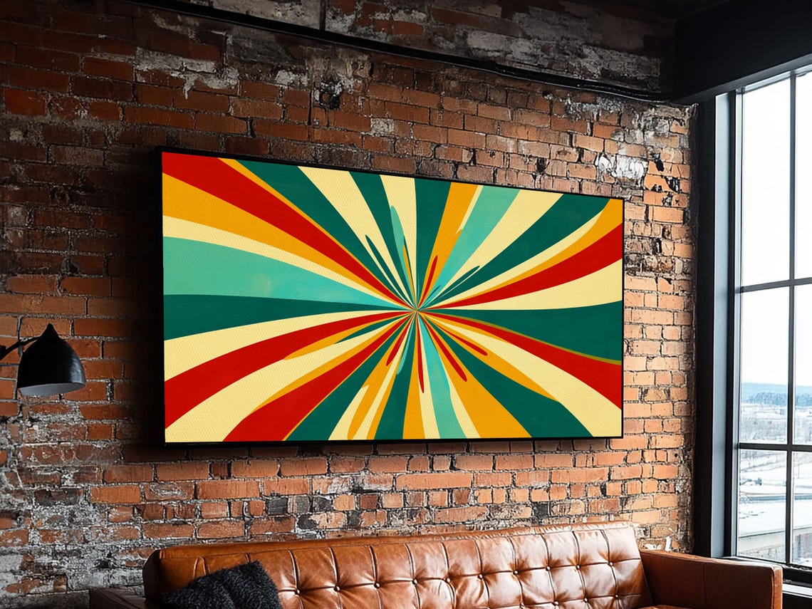 Modern Abstract Mid Century Wall Art Original Design Giclee Print Modern Home Decor Retro Art