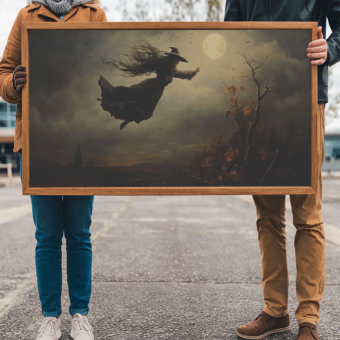 The Flying Witch, Halloween Horror Print - Image 3