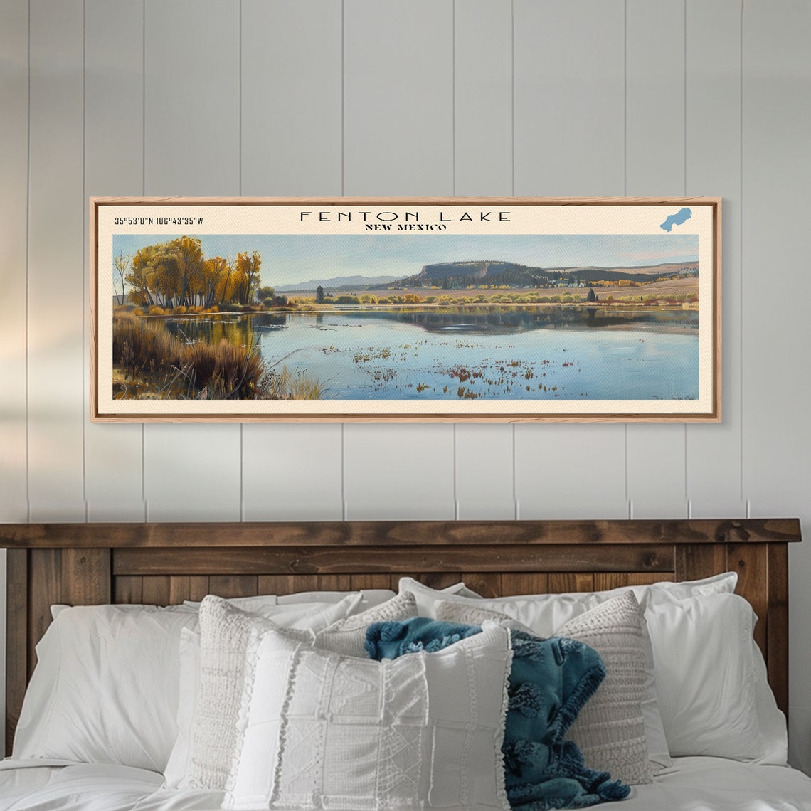 Fenton Lake New Mexico Golden Aspen Trees Mesa Horizon Poster - Image 4