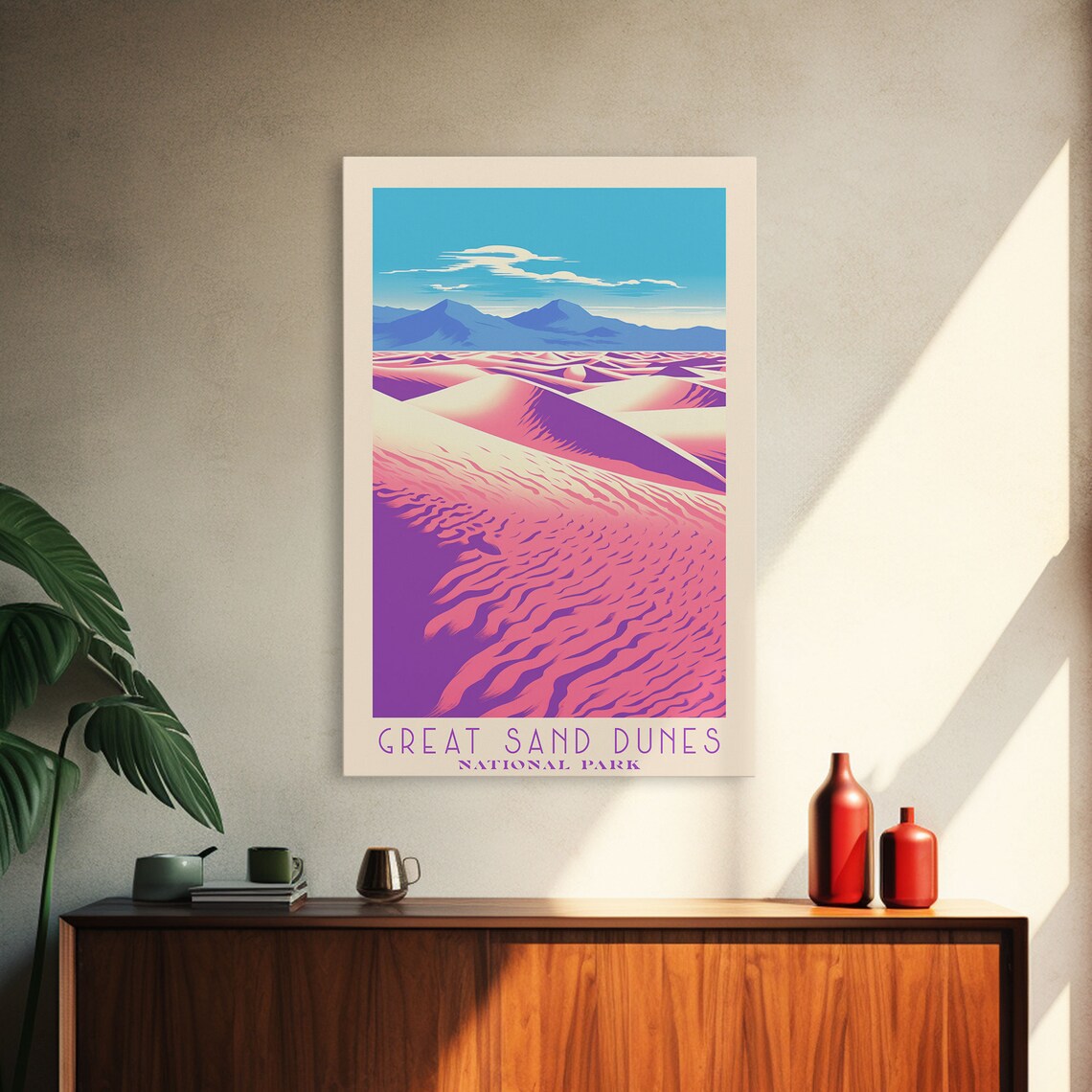 Great Sand Dunes National Park Pink Dune Fields Colorado Travel Poster - Image 4