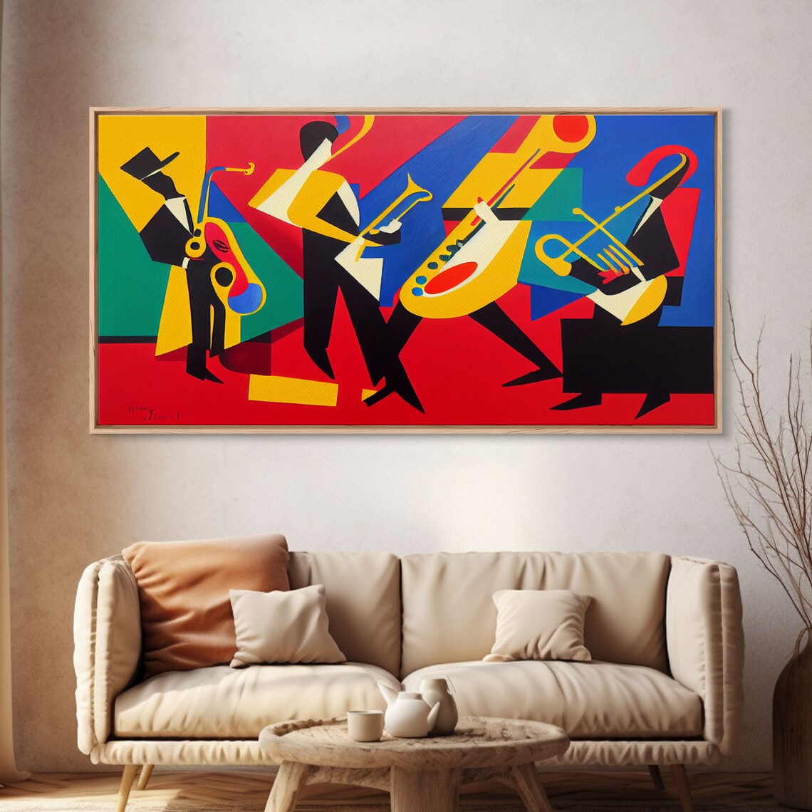 Jazz Oil-Painting-Style Art Print, Music Club Decor - Image 4