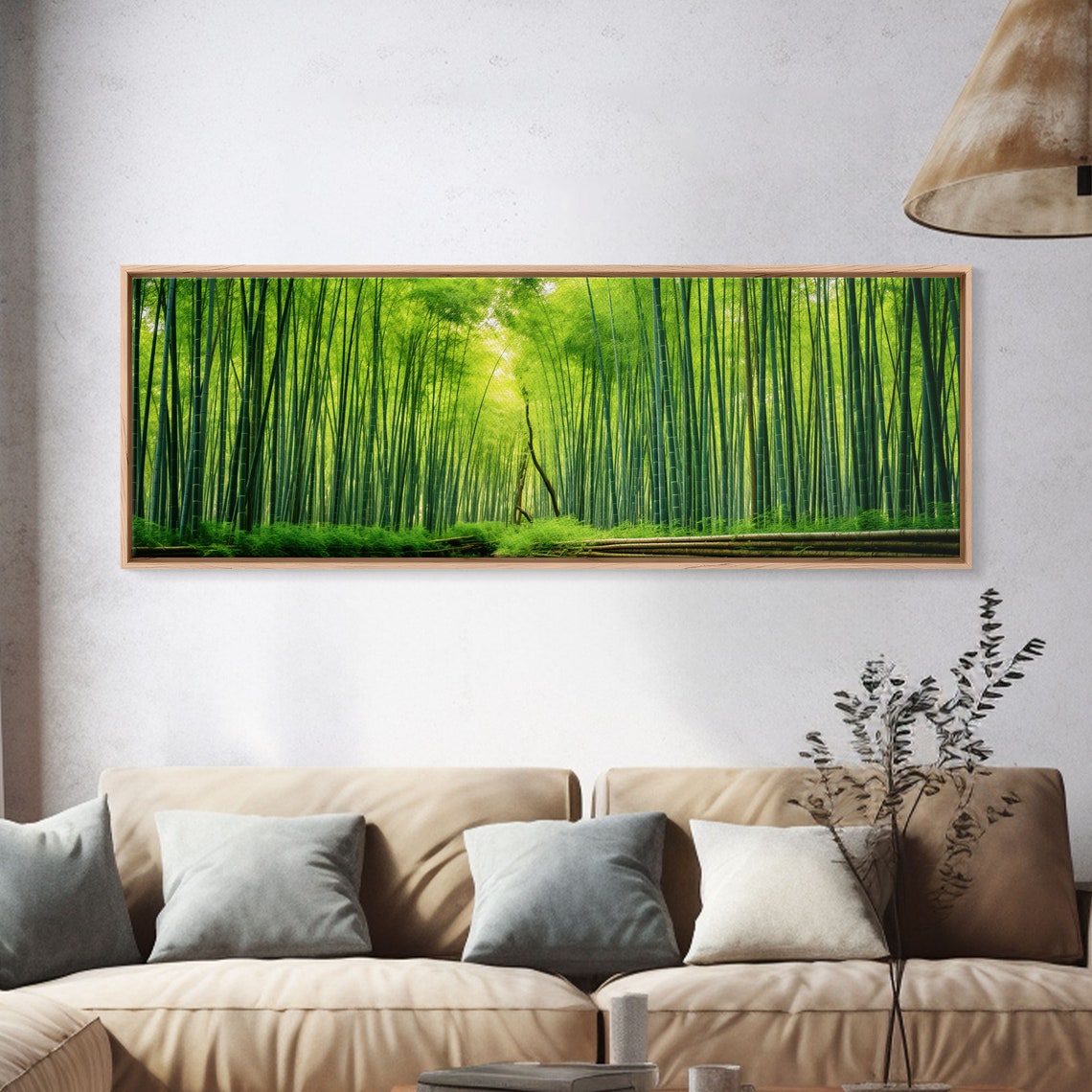 Kyoto Japan Arashiyama Bamboo Grove Green Forest Panoramic Print - Image 4