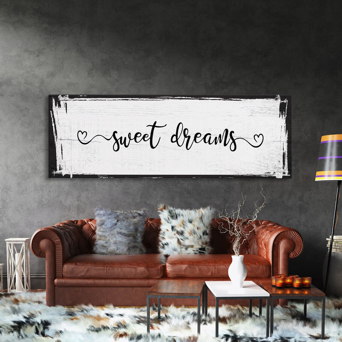 Sweet Dreams Bedroom Sign, Master Bedroom Wall Art Print - Image 4