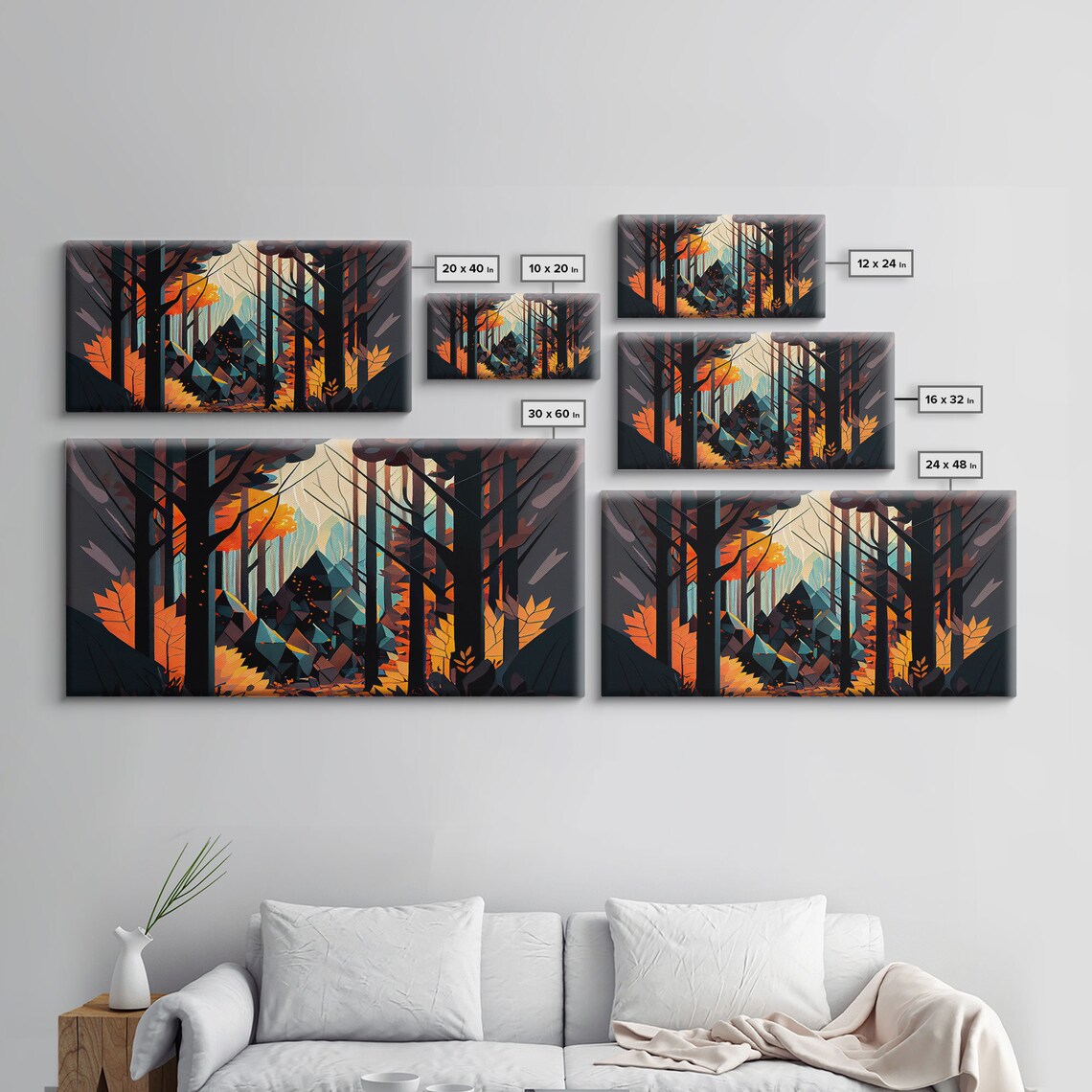 Forest Fire Seen Through A Kaleidoscope, Art Print - Image 2