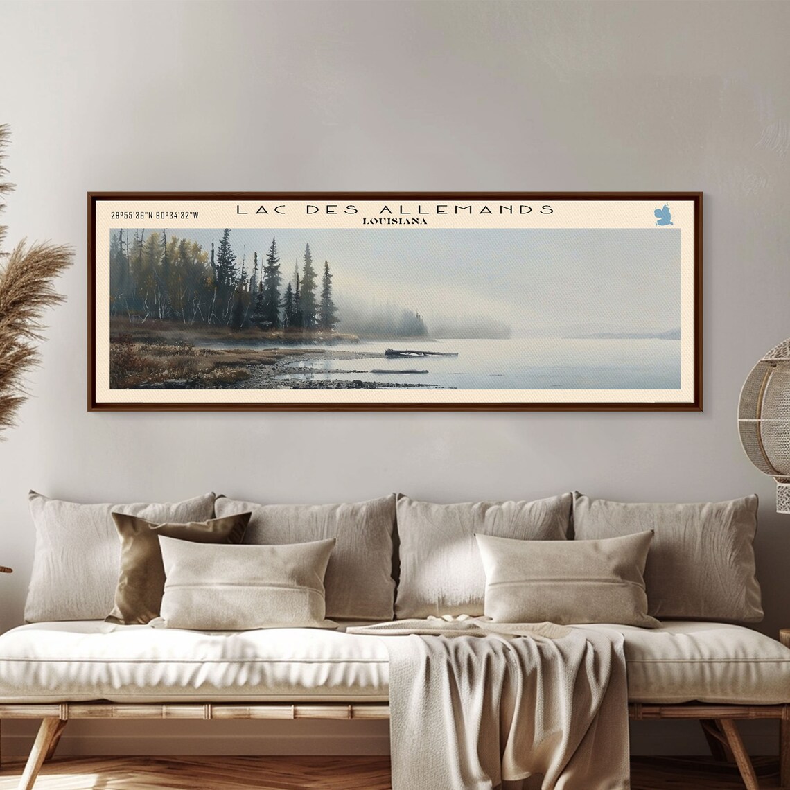 Lac Des Allemands Louisiana Misty Cypress Trees Foggy Water Poster - Image 3