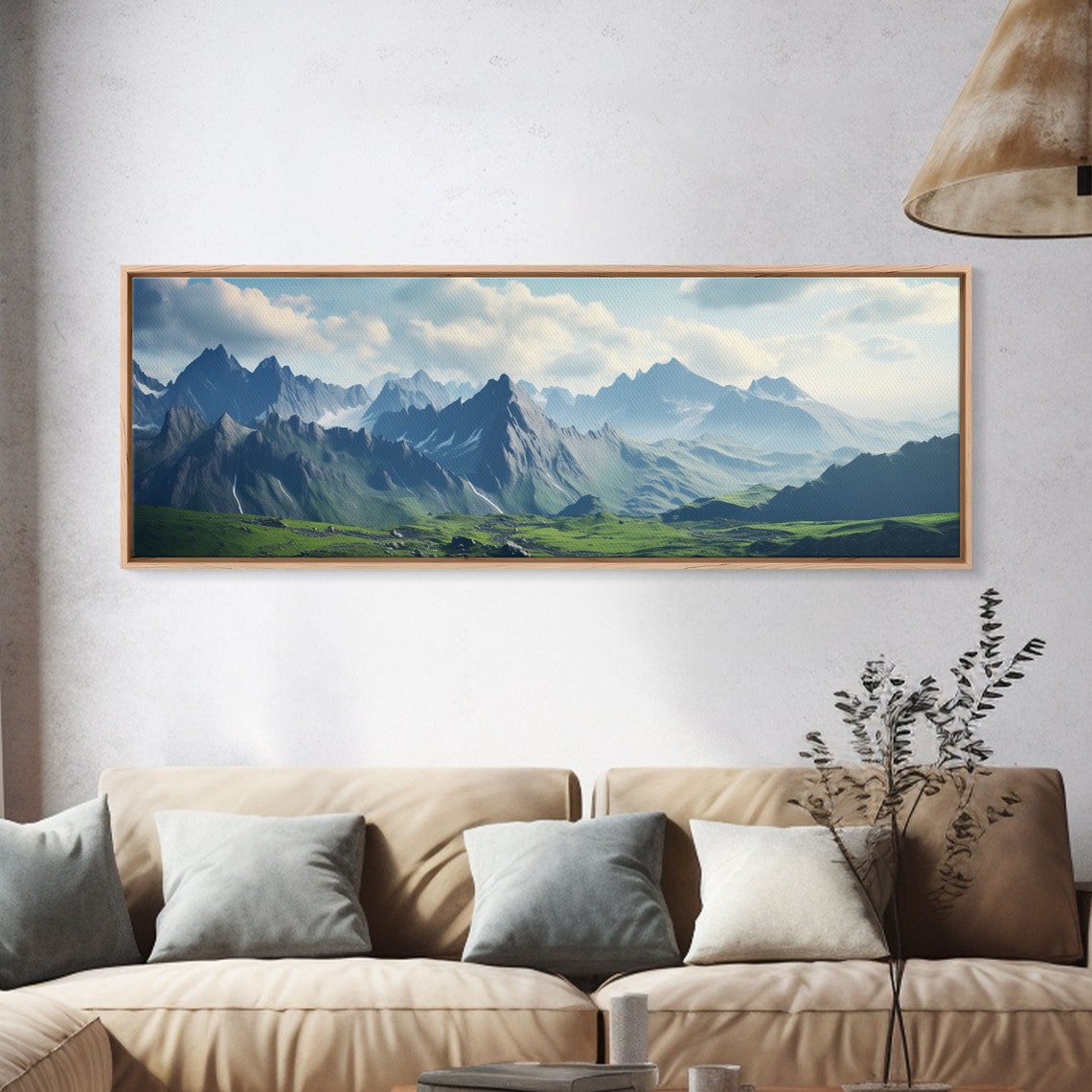 Panoramic Of The Caucasus Mountains Extra Large Wall Art Panoramic Wall Art Panoramic Print Landscape Photography Landscape Print - Image 4