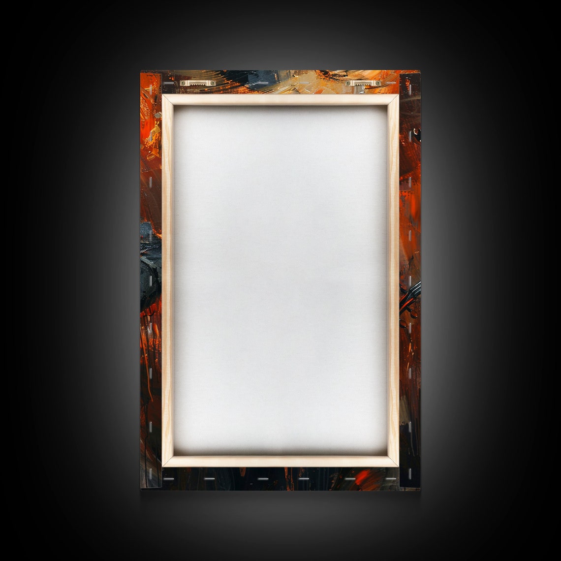 Skeleton Violinist In Top Hat Playing Against Fiery Night Poster - Image 2