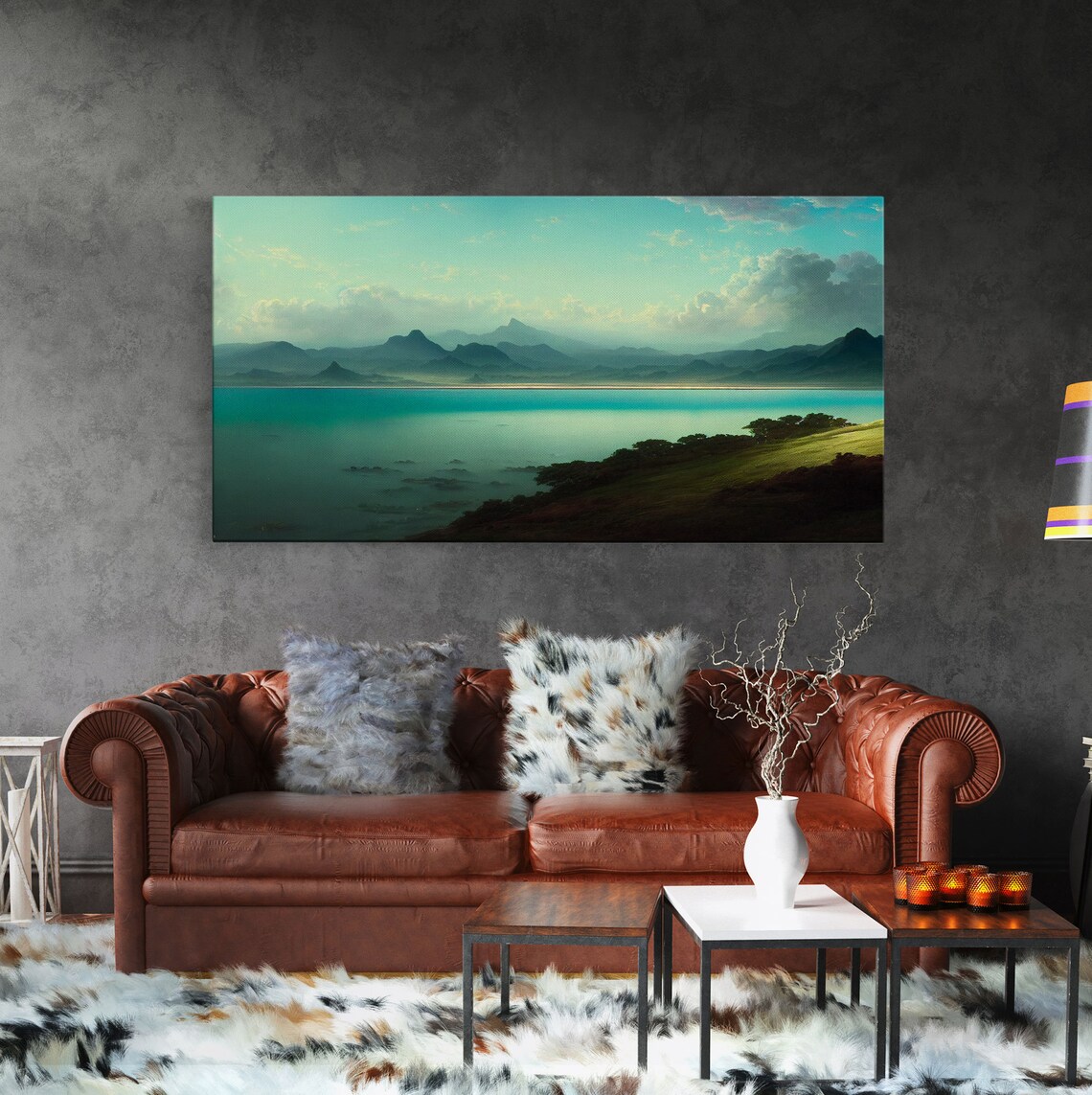 Scotland Lake Landscape Art Print, Nature Decor - Image 2