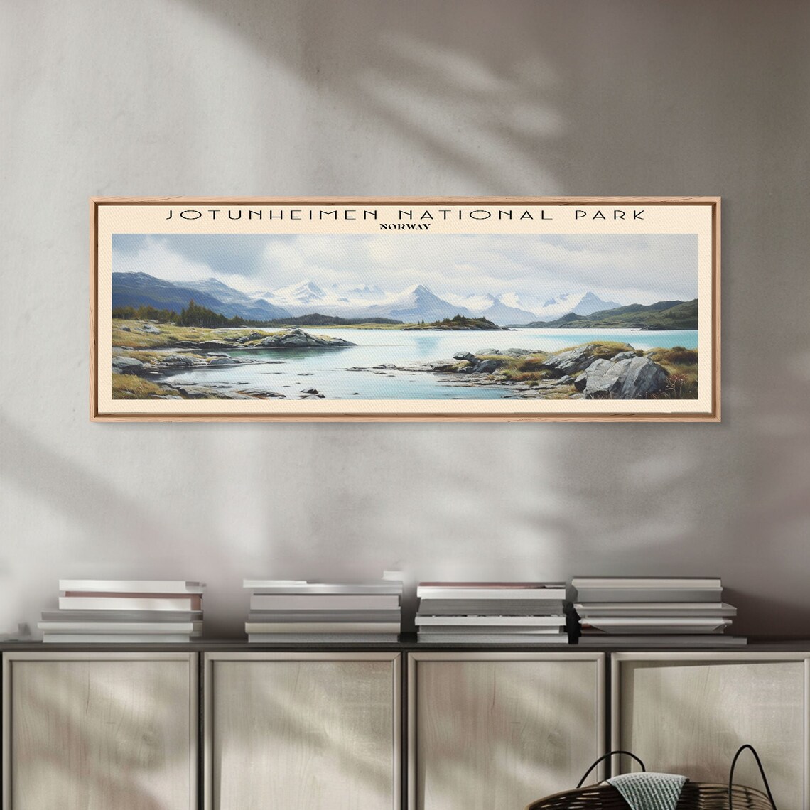 Jotunheimen National Park Norway Alpine Lake Peaks Vintage Travel Poster - Image 6