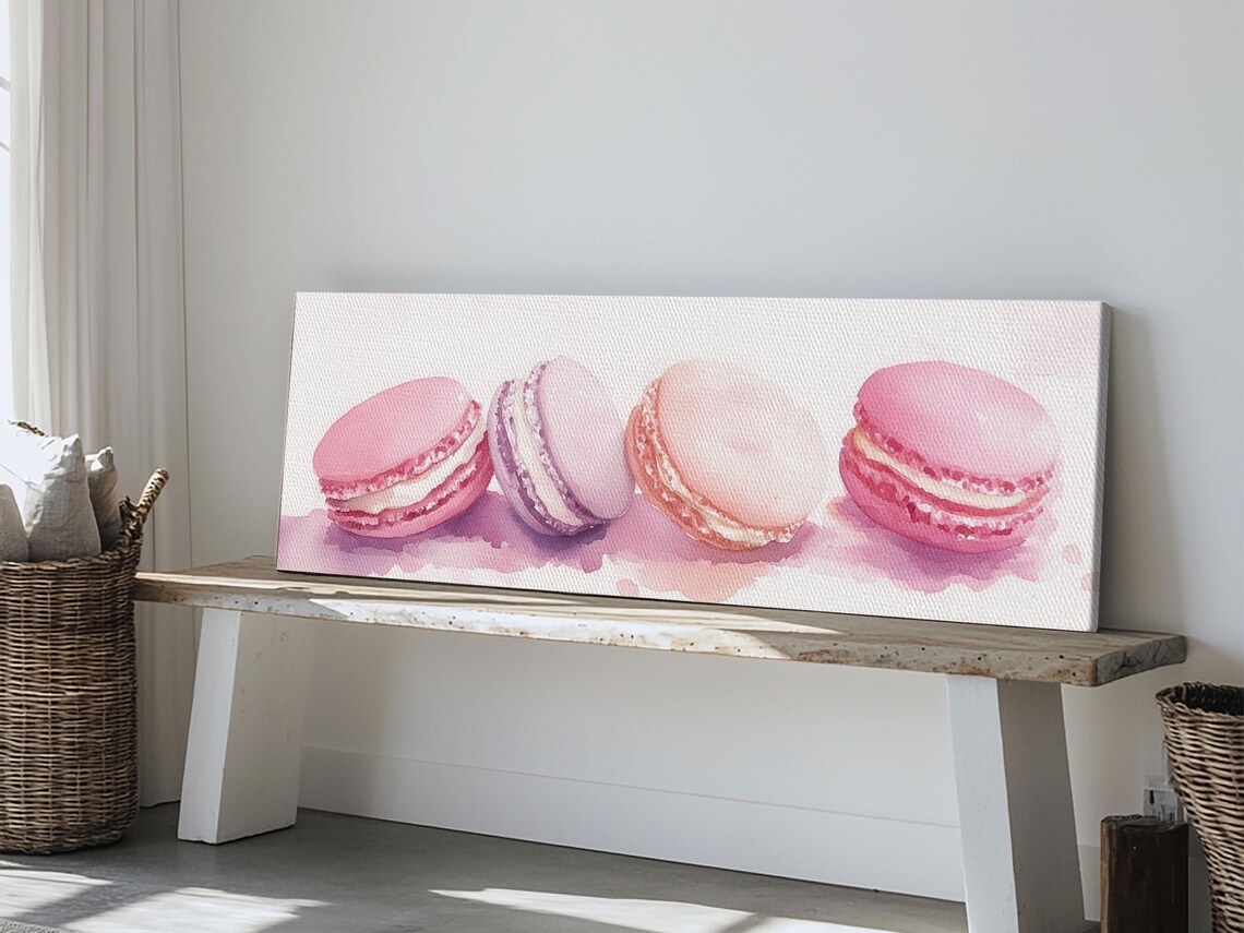 Macaron Painting, Cottagecore French Dessert Art Print - Image 5